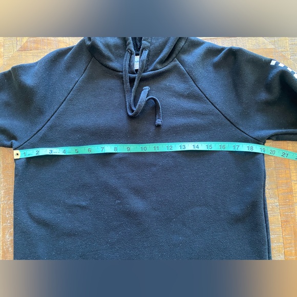 Vans hip length black hoodie - Picture 6 of 7
